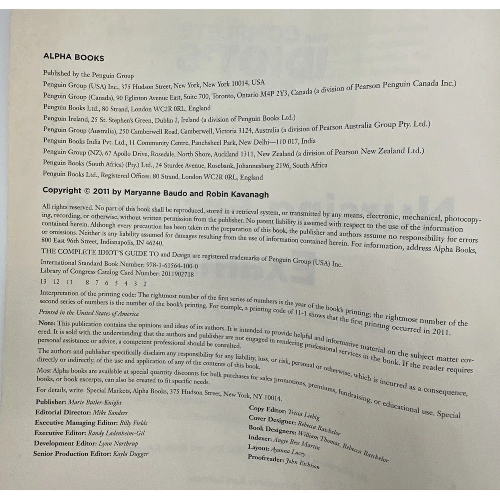 Complete Idiots Guide Nursing School Entrance Exams 2011 Alpha Books - Picture 3 of 4